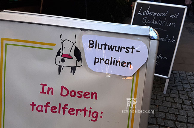 Blutwurstpralinen in Michelstadt - Foto: Frank Schindelbeck